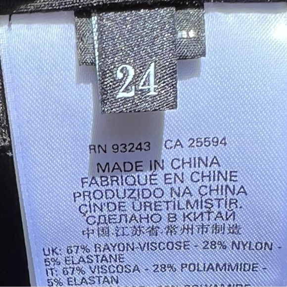 🌻NEW w/tags Diesel Black Full-Zip Midi Skirt in Milano Knit SIze 24/XS - Picture 11 of 15